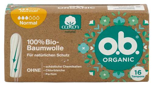 o.b. Organic Tampons, normal