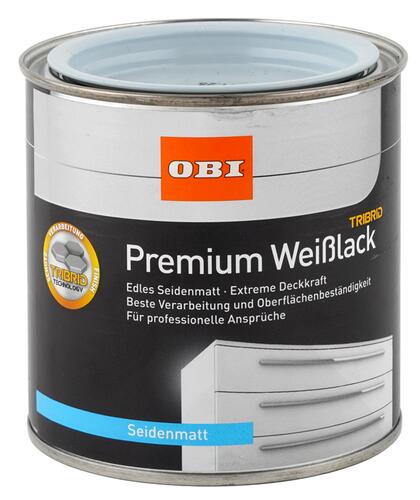 Obi Premium Weißlack Tribrid Seidenmatt weiß