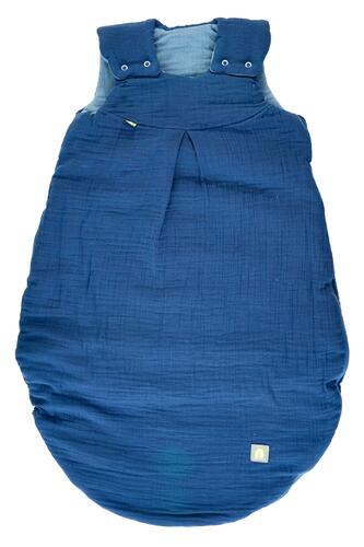 Odenwälder BabyNest Musselin-Schlafsack wattiert, spaceblue