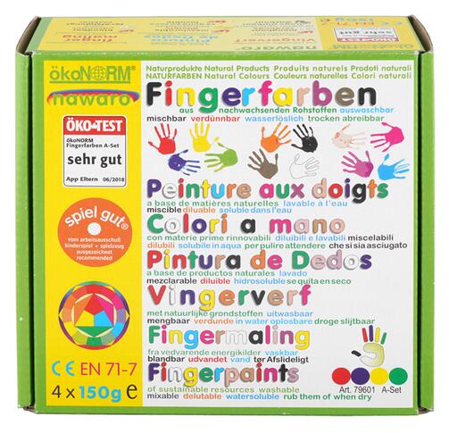 Ökonorm Nawaro Fingerfarben A Set 4 x 150 g