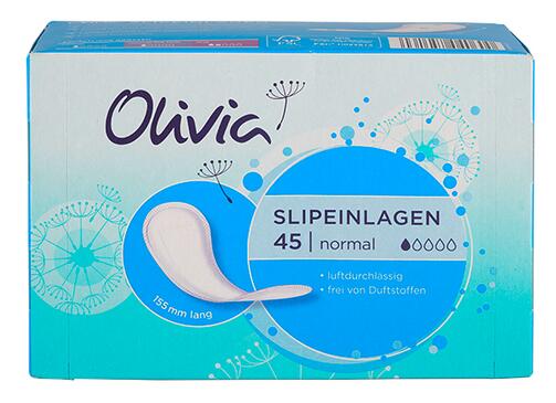 Olivia Slipeinlagen, normal, frei von Duftstoffen
