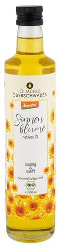 Ölmühle Oberschwaben Sonnenblume natives Öl, Demeter