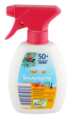 Ombra Kids Sonnenspray 50+, parfümfrei