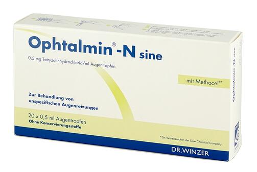 Ophtalmin-N sine, Einzeldosisbehältnisse, Augentropfen