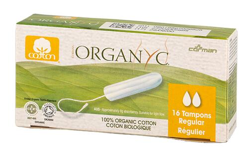 Organyc 16 Tampons Organic Cotton Regular