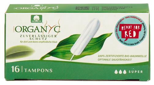 Organyc 16 Tampons, super