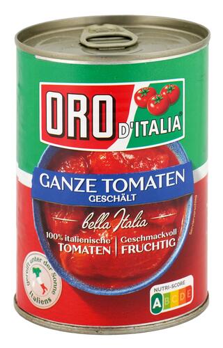 Oro d'Italia Ganze Geschälte Tomaten