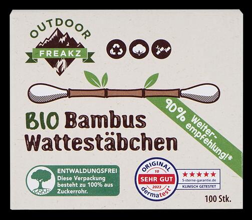 Outdoor Freakz Bio Bambus Wattestäbchen