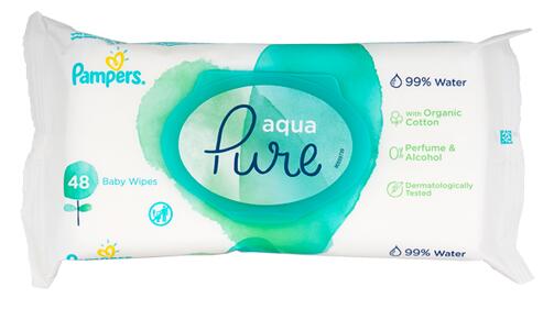 Pampers Aqua Pure Feuchttücher 99% Water, 2er Pack