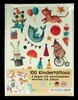 Papierdrachen 100 Kindertattoos, bunter Mix Set 05, 6 Bögen