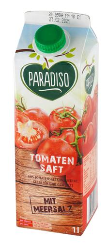 Paradiso Tomatensaft mit Meersalz