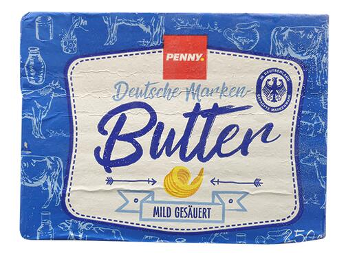 Penny Deutsche Markenbutter mild gesäuert