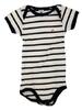 Petit Bateau Body MC, weiß-blau gestreift