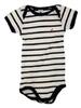 Petit Bateau Body MC, weiß-blau gestreift