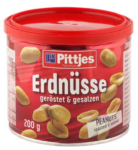 Pittjes Erdnüsse geröstet & gesalzen