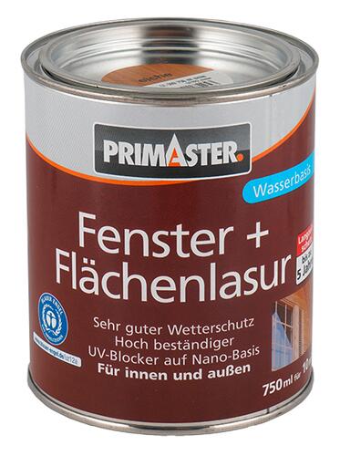 Primaster Fenster + Flächenlasur, eiche