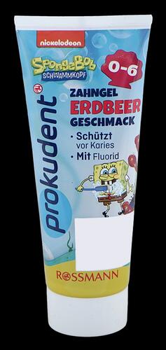 Prokudent Zahngel Erdbeer Geschmack mit Fluorid, 0-6 Jahre