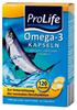 ProLife Omega-3 Kapseln mit Lachs- und Fischöl + Vitamin E
