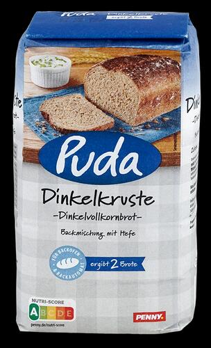 Puda Dinkelkruste Dinkelvollkornbrot Backmischung