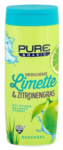 Pure & Basic Erfrischende Limette & Zitronengras Duschgel