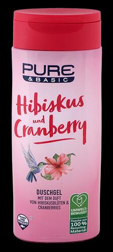 Pure & Basic Hibiskus und Cranberry Duschgel