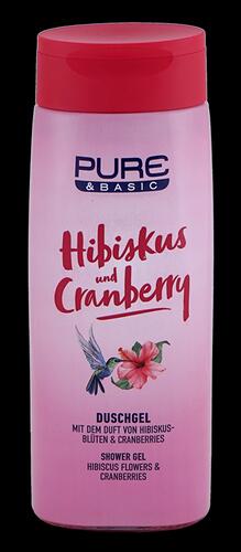 Pure & Basic Hibiskus und Cranberry Duschgel