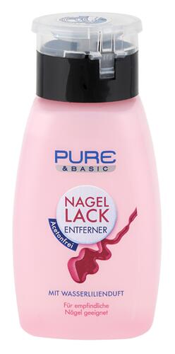 Pure & Basic Nagellackentferner Acetonfrei Wasserlilienduft