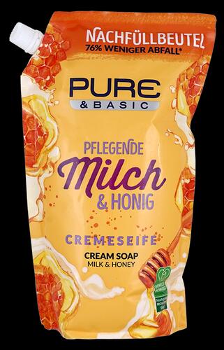 Pure & Basic Pflegende Milch & Honig Cremeseife
