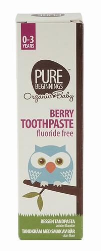 Pure Beginnings Berry Toothpaste Fluoride Free