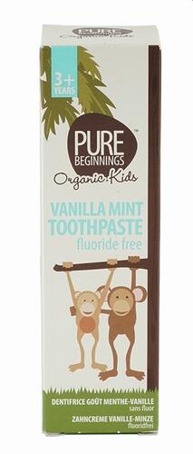 Pure Beginnings Vanilla Mint Toothpaste Fluoride Free Pure Beginnings Vanilla Mint Toothpaste Fluoride Free