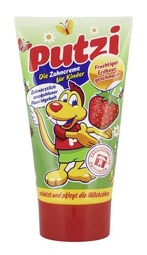 Putzi Die Zahncreme für Kinder, Erdbeergeschmack Putzi Die Zahncreme für Kinder, Erdbeergeschmack