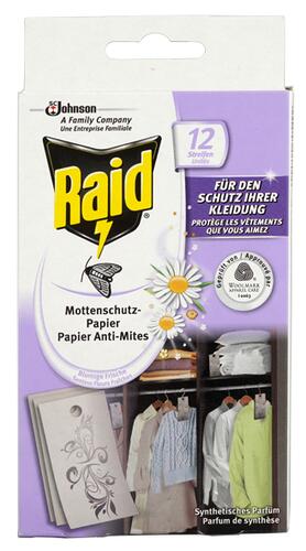 Raid Mottenschutz-Papier