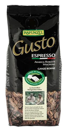 Rapunzel Gusto Espresso ganze Bohne, Hand in Hand