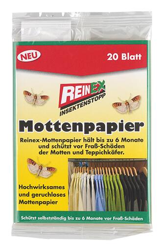 Reinex Insektenstopp Mottenpapier