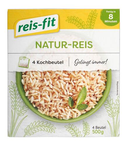 Reis-Fit Natur-Reis, 4 Kochbeutel