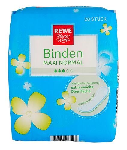 Rewe Beste Wahl Binden Maxi Normal