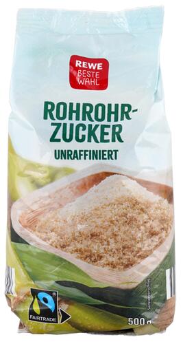 Rewe Beste Wahl Rohrohrzucker unraffiniert