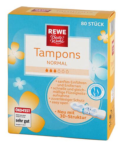 Rewe Beste Wahl Tampons, normal