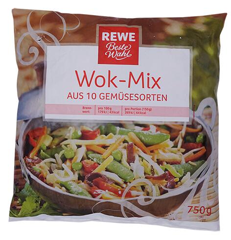 Rewe Beste Wahl Wok-Mix aus 10 Gemüsesorten