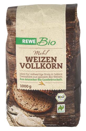 Rewe Bio Mehl Weizen Vollkorn, Naturland