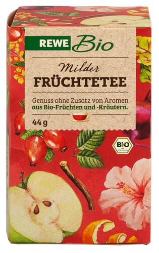 Rewe Bio Milder Früchtetee, Beutel