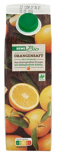 Rewe Bio Orangensaft 100% Direktsaft, Naturland
