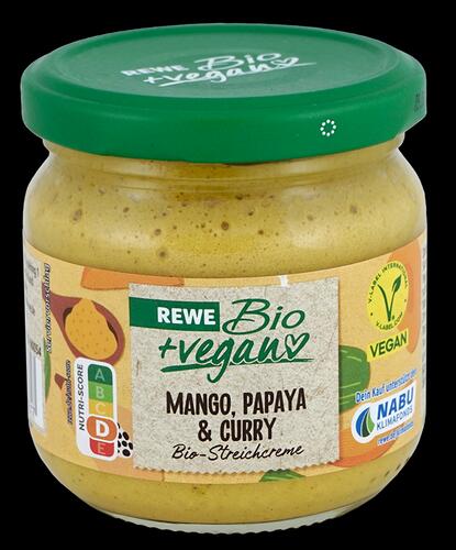 Rewe Bio + Vegan Mango, Papaya & Curry Bio-Streichcreme