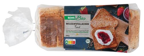Rewe Bio Weizenvollkorn Toast