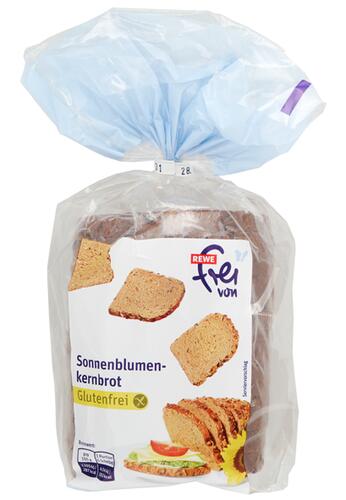 Rewe Frei von Sonnenblumenkernbrot Glutenfrei