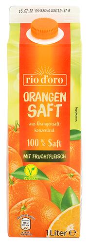 Rio D'Oro Orangensaft mit Fruchtfleisch