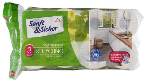 Sanft & Sicher Toilettenpapier Recycling