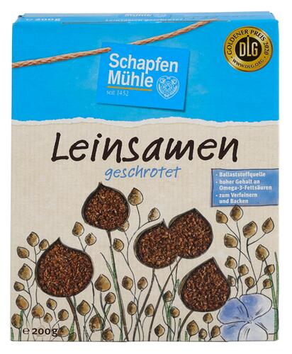 Schapfen Mühle Leinsamen geschrotet