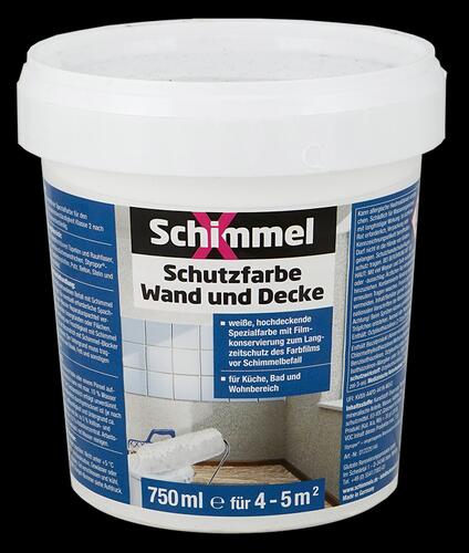 Schimmel X Schutzfarbe Wand und Decke