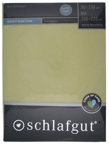 Schlafgut Jersey-Elasthan Spannbetttuch, grün